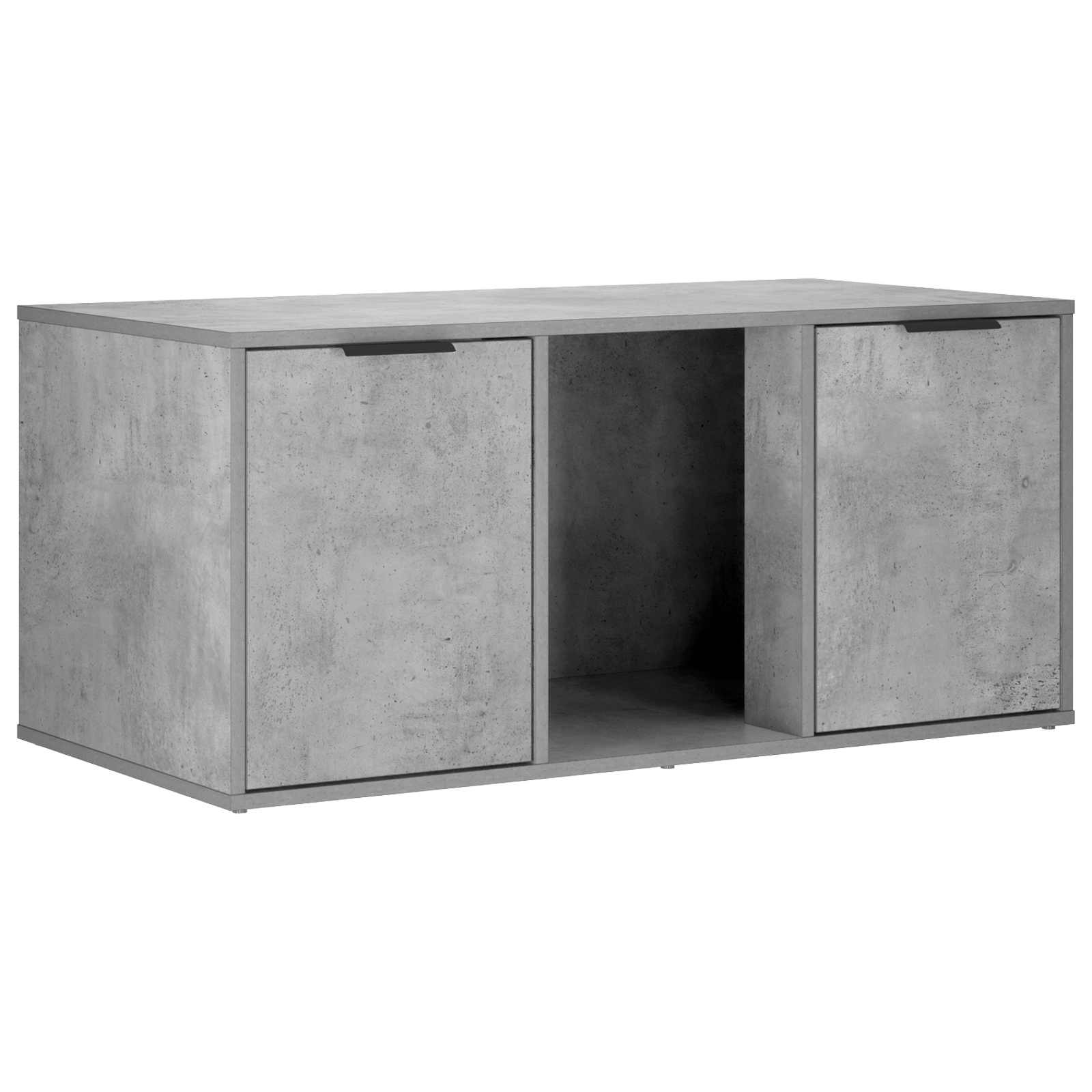 Έπιπλο Κλουβί Γάτας Γκρι Σκυροδέματος 100 x 49 x 45 εκ.