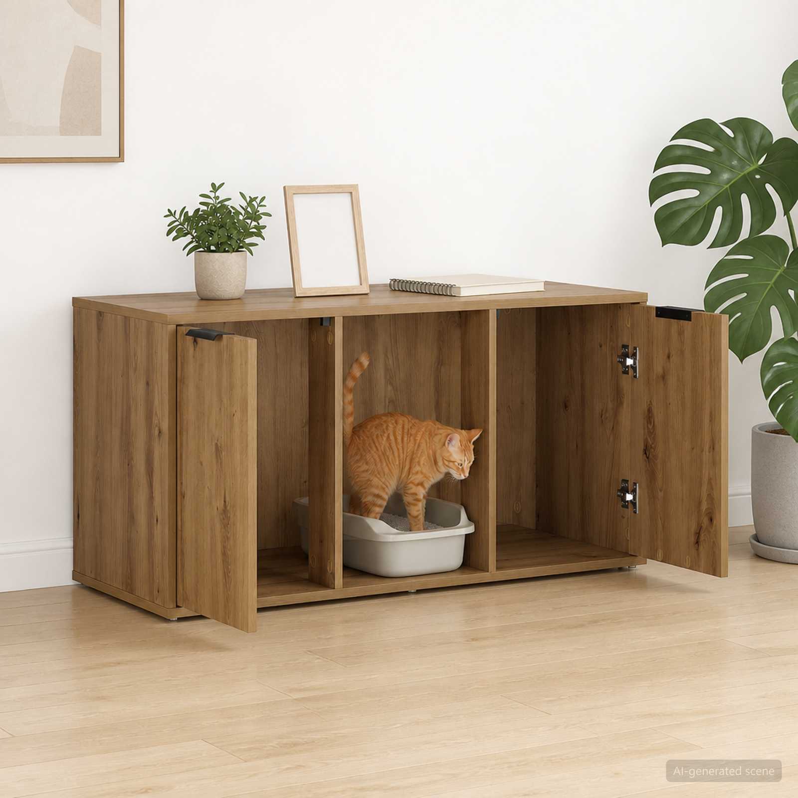 Έπιπλο Κλουβί Γάτας Artisan Δρυς 100 x 49 x 45 εκ. - Pakobazaar