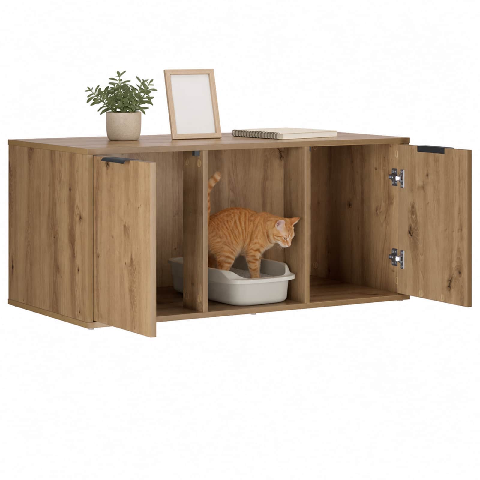 Έπιπλο Κλουβί Γάτας Artisan Δρυς 100 x 49 x 45 εκ. - Pakobazaar