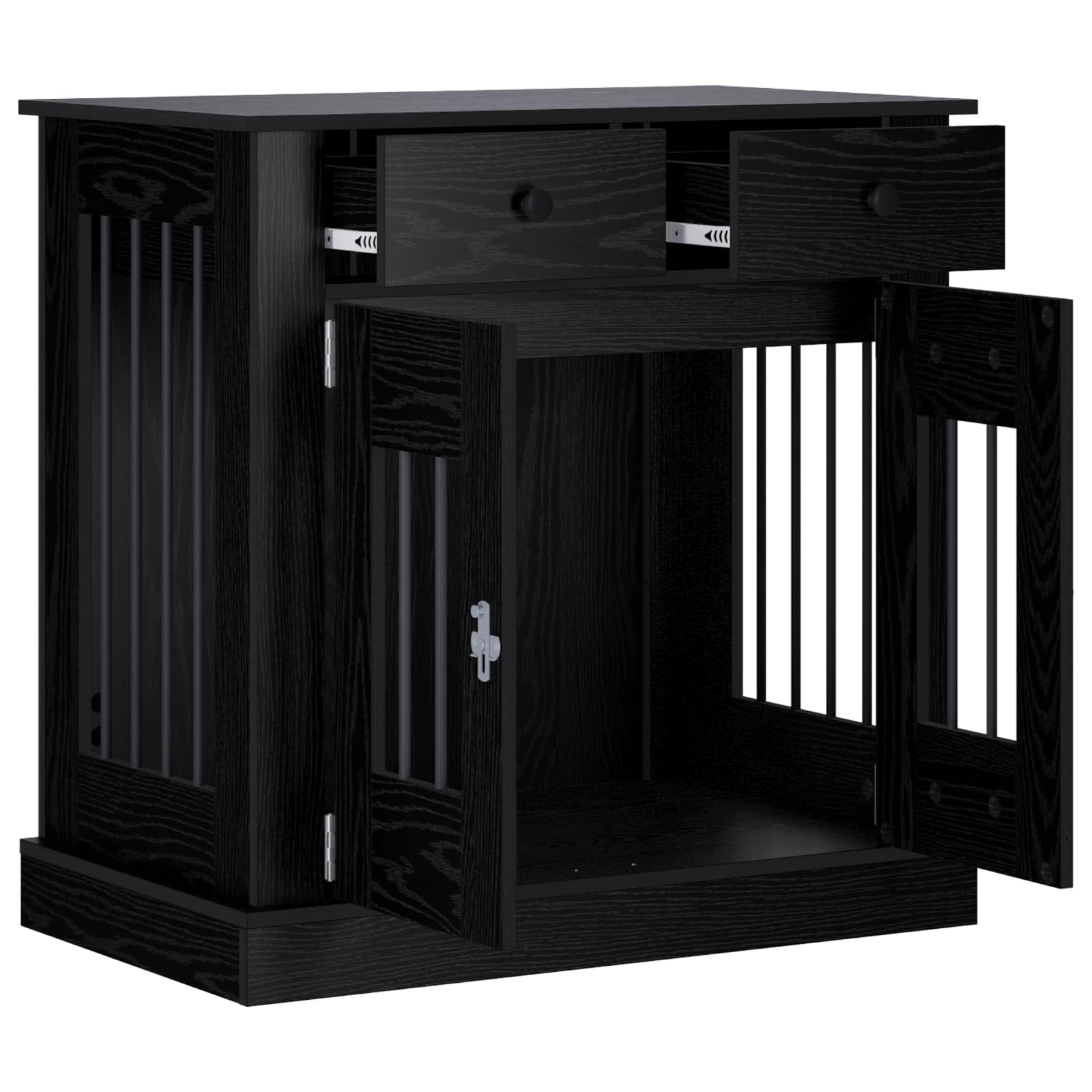 Έπιπλο για κλουβί σκύλου Μαύρη Δρυς 80 x 47,5 x 80 εκ