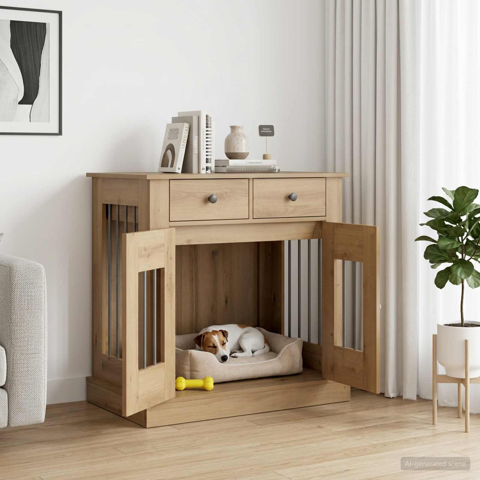 Έπιπλο για κλουβί σκύλου Artisan Δρυς 80 x 47,5 x 80 εκ - Pakobazaar