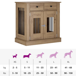 Έπιπλο για κλουβί σκύλου Artisan Δρυς 80 x 47,5 x 80 εκ - Pakobazaar