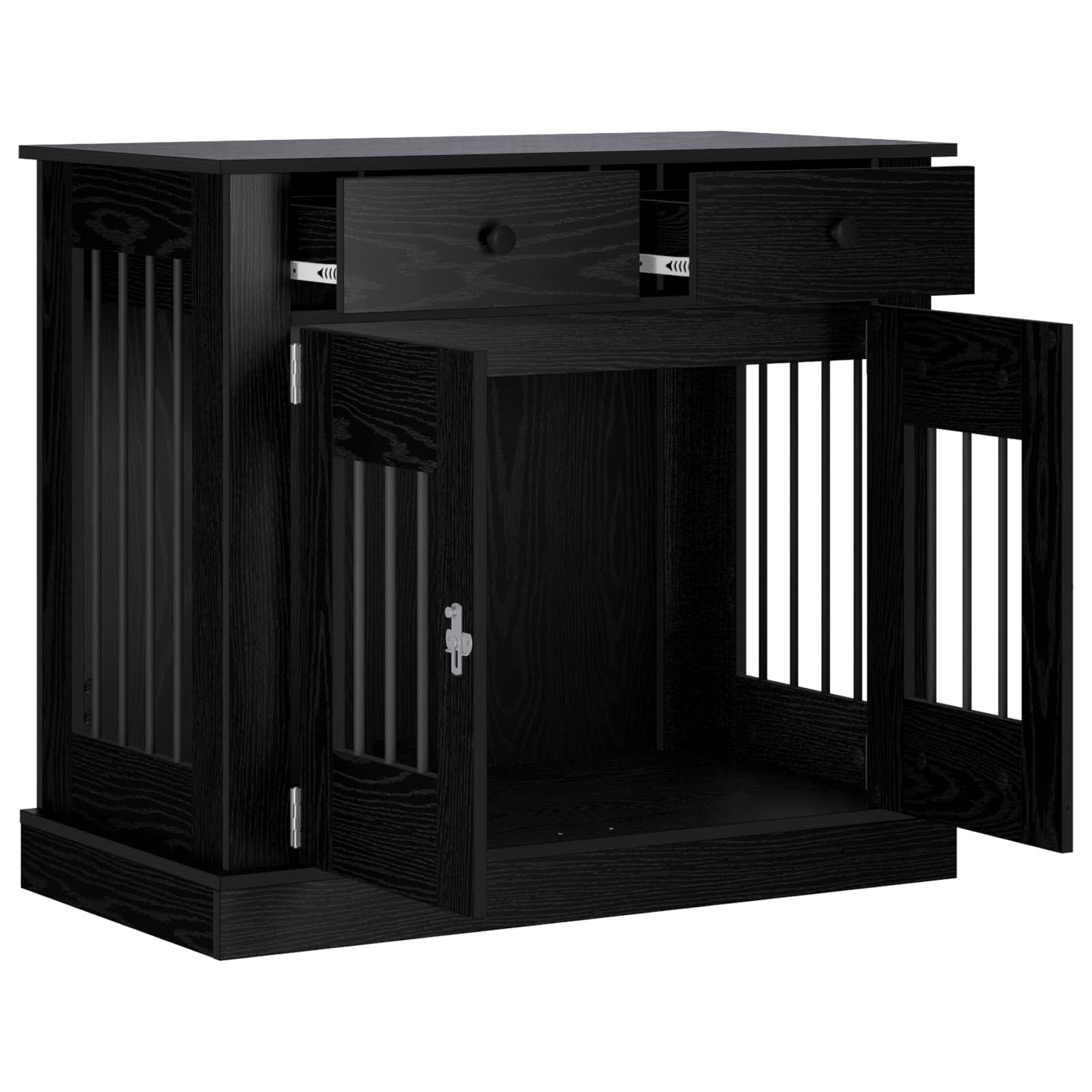 Έπιπλο για κλουβί σκύλου Μαύρη Δρυς 90 x 47,5 x 80 εκ