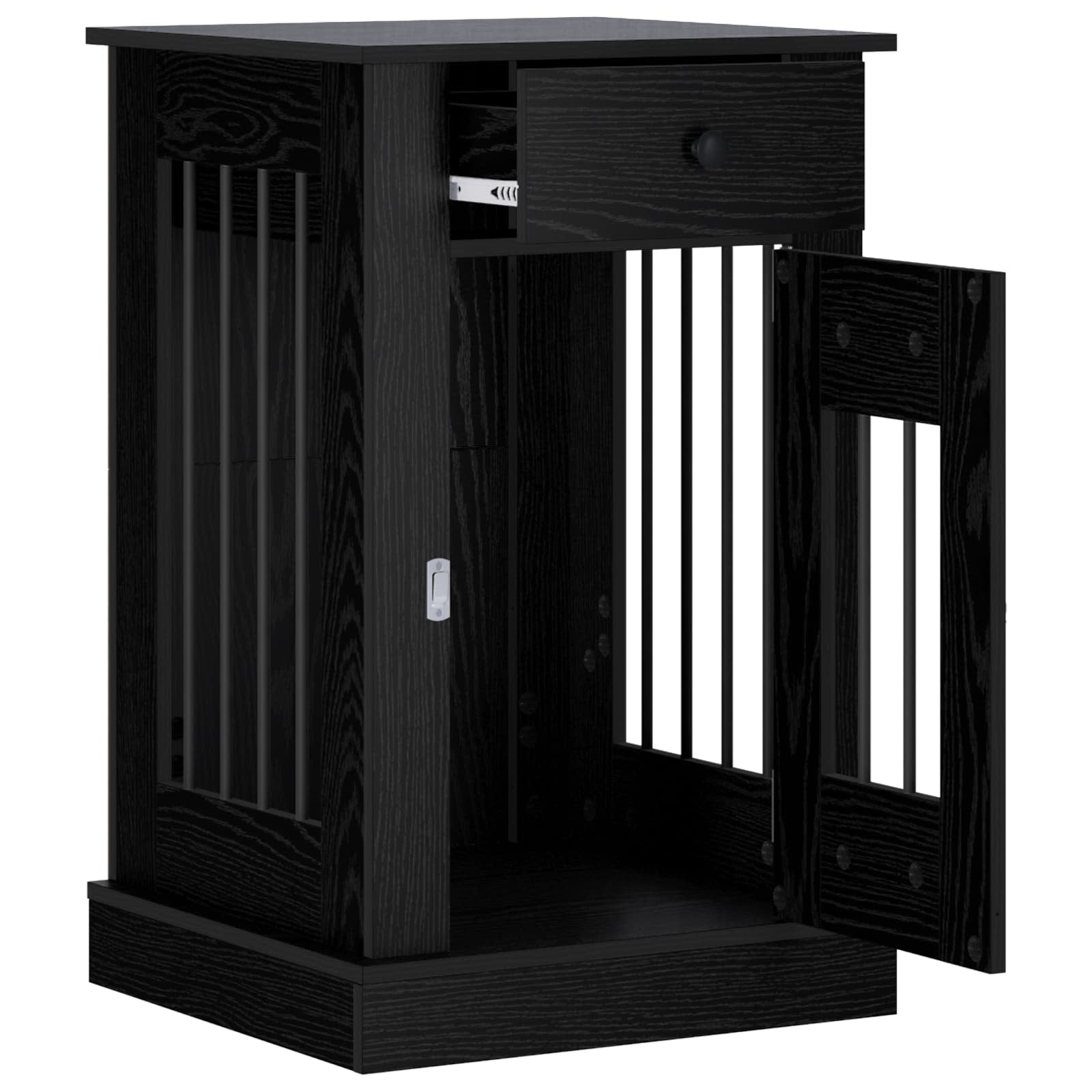Έπιπλο για κλουβί σκύλου Μαύρη Δρυς 50 x 47,5 x 80 εκ.