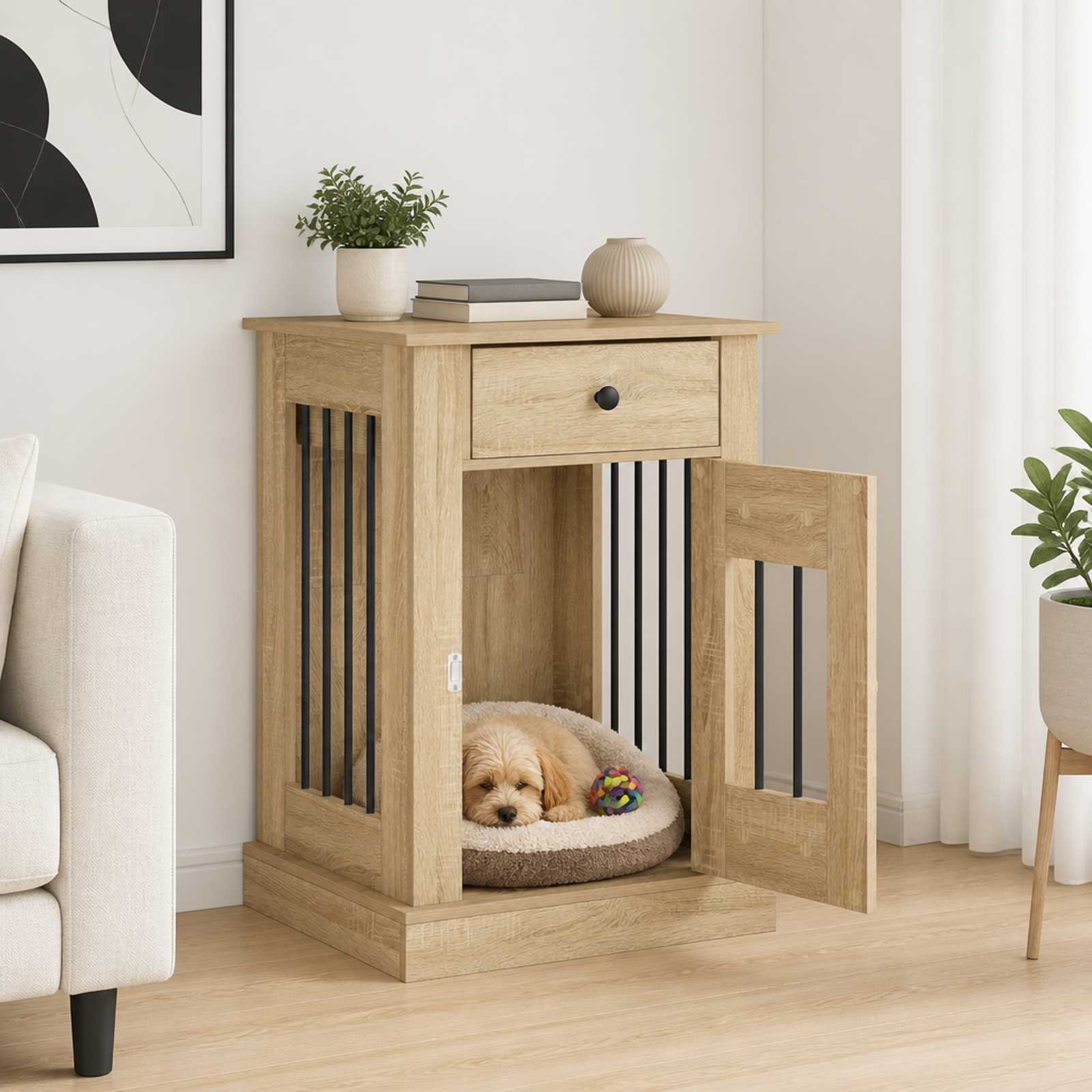 Έπιπλο για κλουβί σκύλου Sonoma Δρυς 50 x 47,5 x 80 εκ. - Pakobazaar