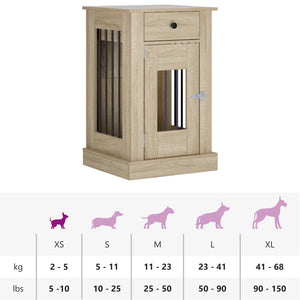 Έπιπλο για κλουβί σκύλου Sonoma Δρυς 50 x 47,5 x 80 εκ. - Pakobazaar