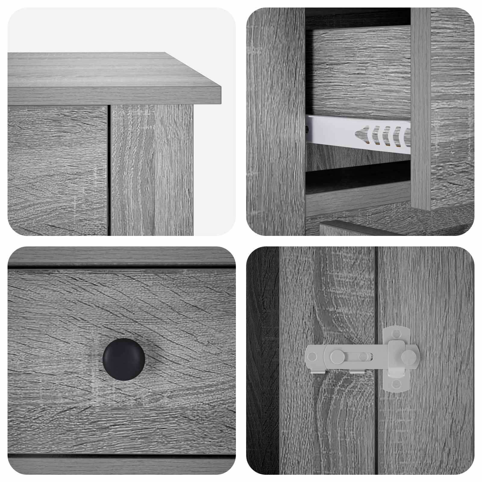 Έπιπλο για κλουβί σκύλου Γκρι Sonoma 50 x 47,5 x 80 εκ. - Pakobazaar