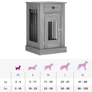 Έπιπλο για κλουβί σκύλου Γκρι Sonoma 50 x 47,5 x 80 εκ. - Pakobazaar