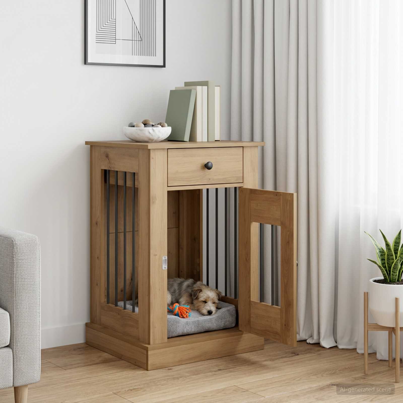 Έπιπλο για κλουβί σκύλου Artisan Δρυς 50 x 47,5 x 80 εκ. - Pakobazaar