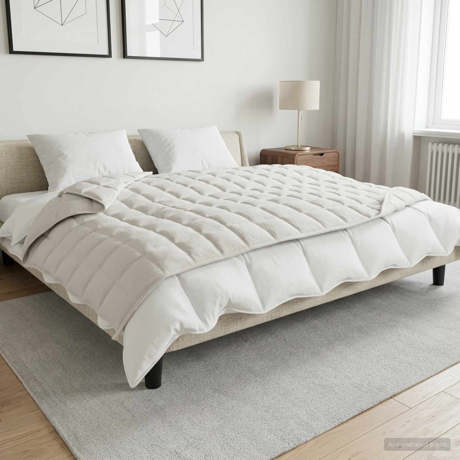Βάρος Κουβέρτα Λευκό 138 x 200 cm 6 kg 100% Βαμβάκι 205T - Pakobazaar