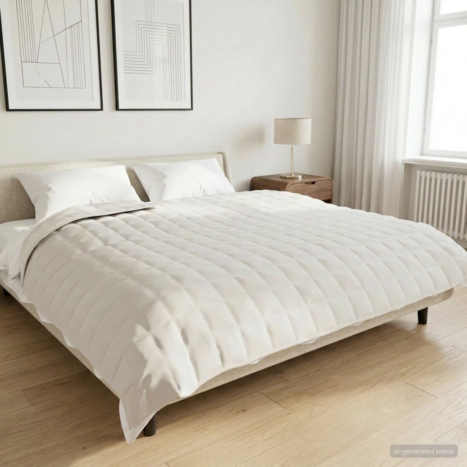 Βάρος Κουβέρτα Λευκό 200 x 225 cm 9 kg 100% Βαμβάκι 205T