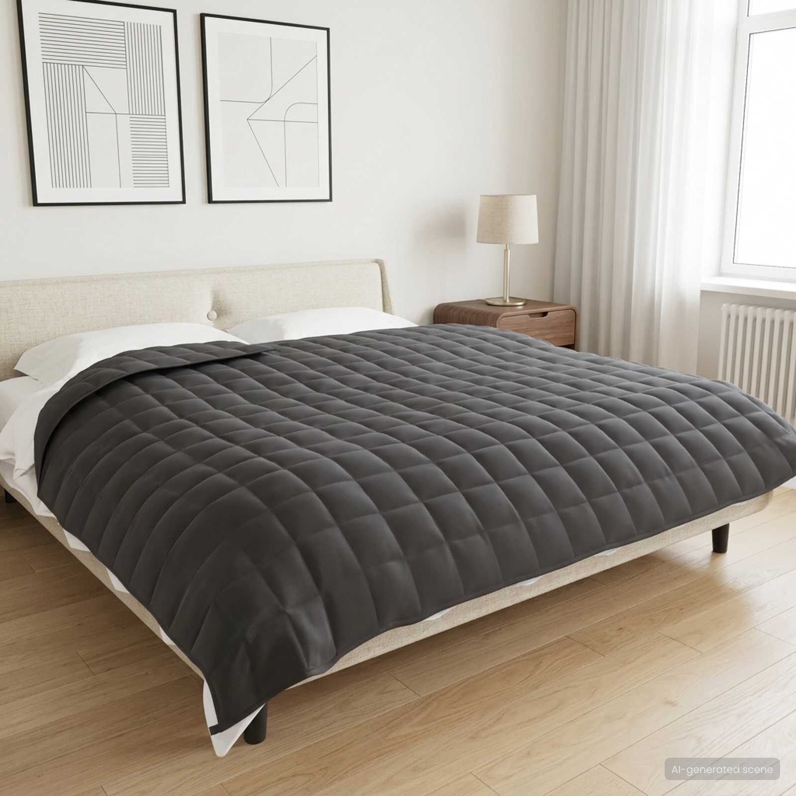 Βάρος Κουβέρτα Ανθρακί 200 x 200 cm 9 kg 100% Βαμβάκι 205T - Pakobazaar