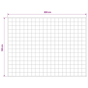 Βάρος Κουβέρτα Λευκό 150 x 200 cm 11 kg 100% Βαμβάκι 205T