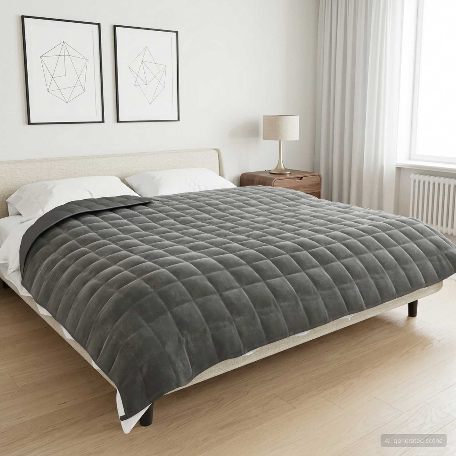 Βάρος Κουβέρτα Ανθρακί 200 x 225 cm 9 kg 100% Βαμβάκι 205T