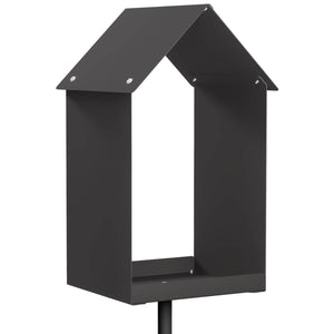 Ταΐστρα για Πουλιά Ατσάλι Μαύρο - Pakobazaar