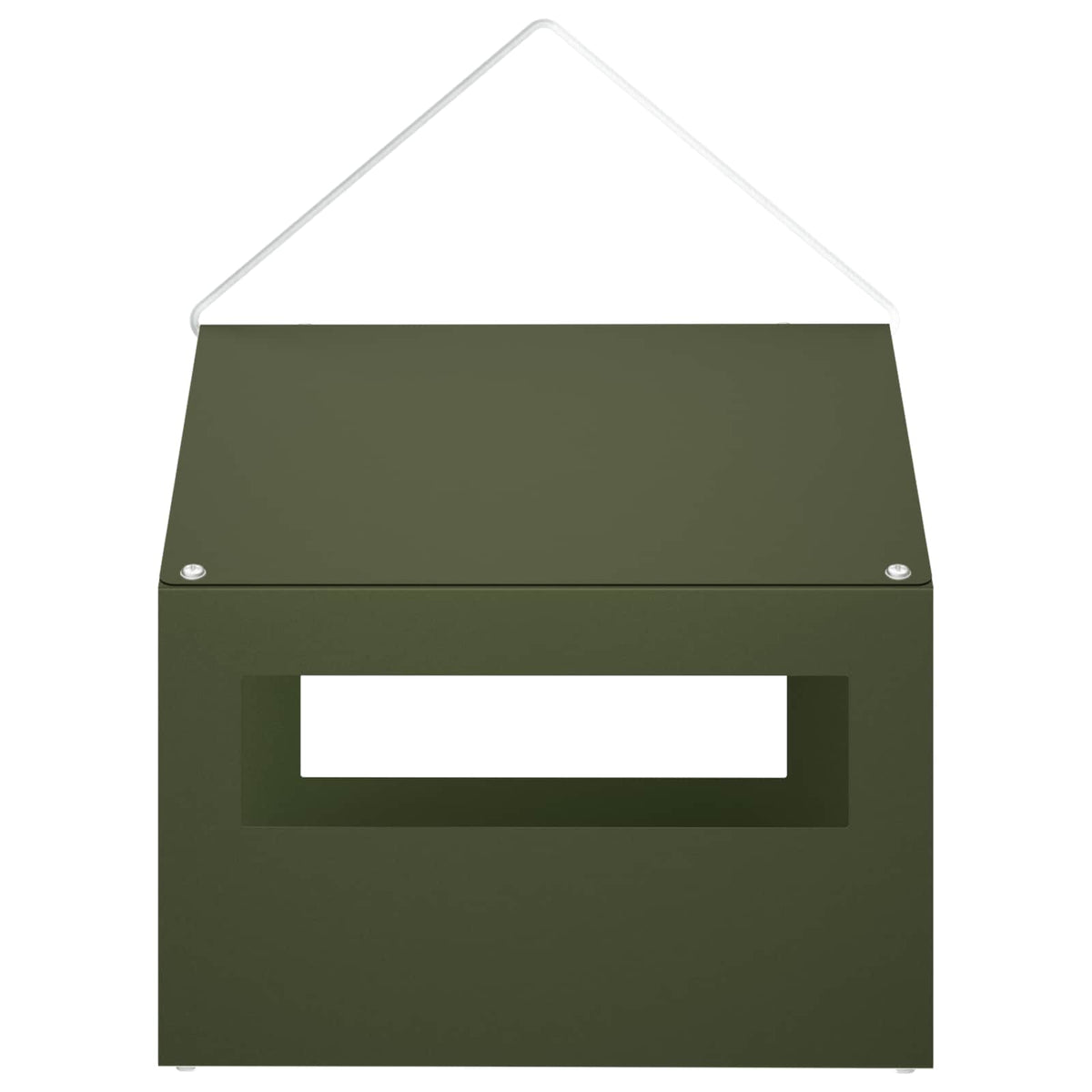Κρεμαστή ταΐστρα πουλιών Ατσάλι Λαδί 30 x 23 x 23 cm - Pakobazaar