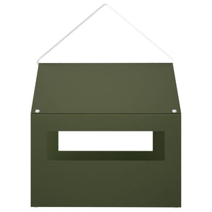 Κρεμαστή ταΐστρα πουλιών Ατσάλι Λαδί 30 x 23 x 23 cm - Pakobazaar