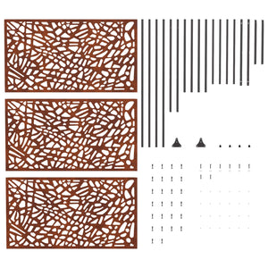 Οθόνη Ιδιωτικότητας 100 x 50 x 180 εκ. Σκ rusty - Pakobazaar