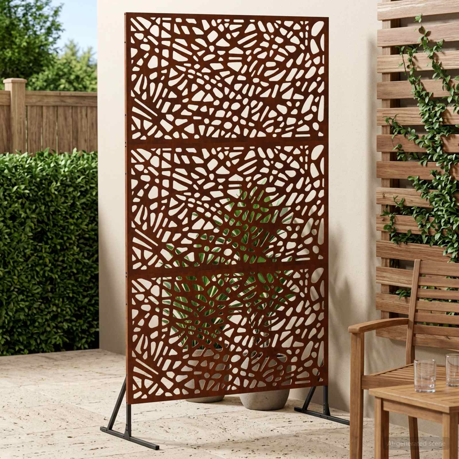 Οθόνη Ιδιωτικότητας 100 x 50 x 180 εκ. Σκ rusty - Pakobazaar