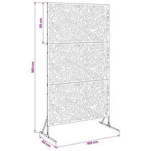 Οθόνη Ιδιωτικότητας 100 x 50 x 180 εκ. Σκ rusty - Pakobazaar