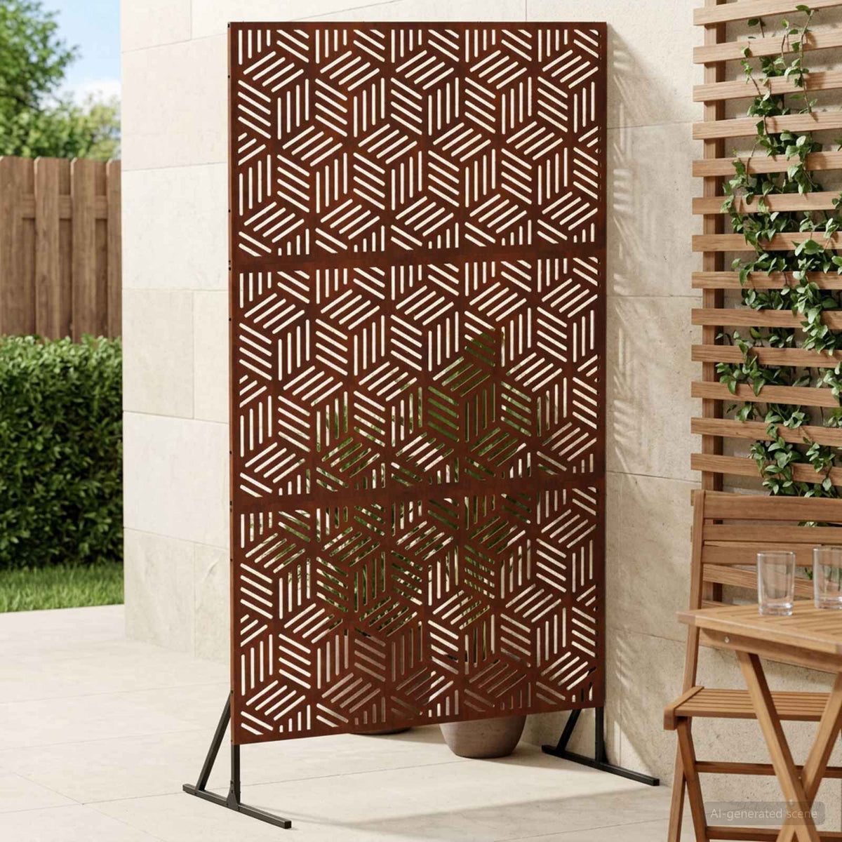 Οθόνη Ιδιωτικότητας 100 x 50 x 180 εκ. Σκ rusty - Pakobazaar