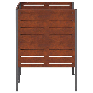 Κάλυμμα Κάδου Απορριμμάτων 167 x 85 x 113 εκ Σκ rusty - Pakobazaar
