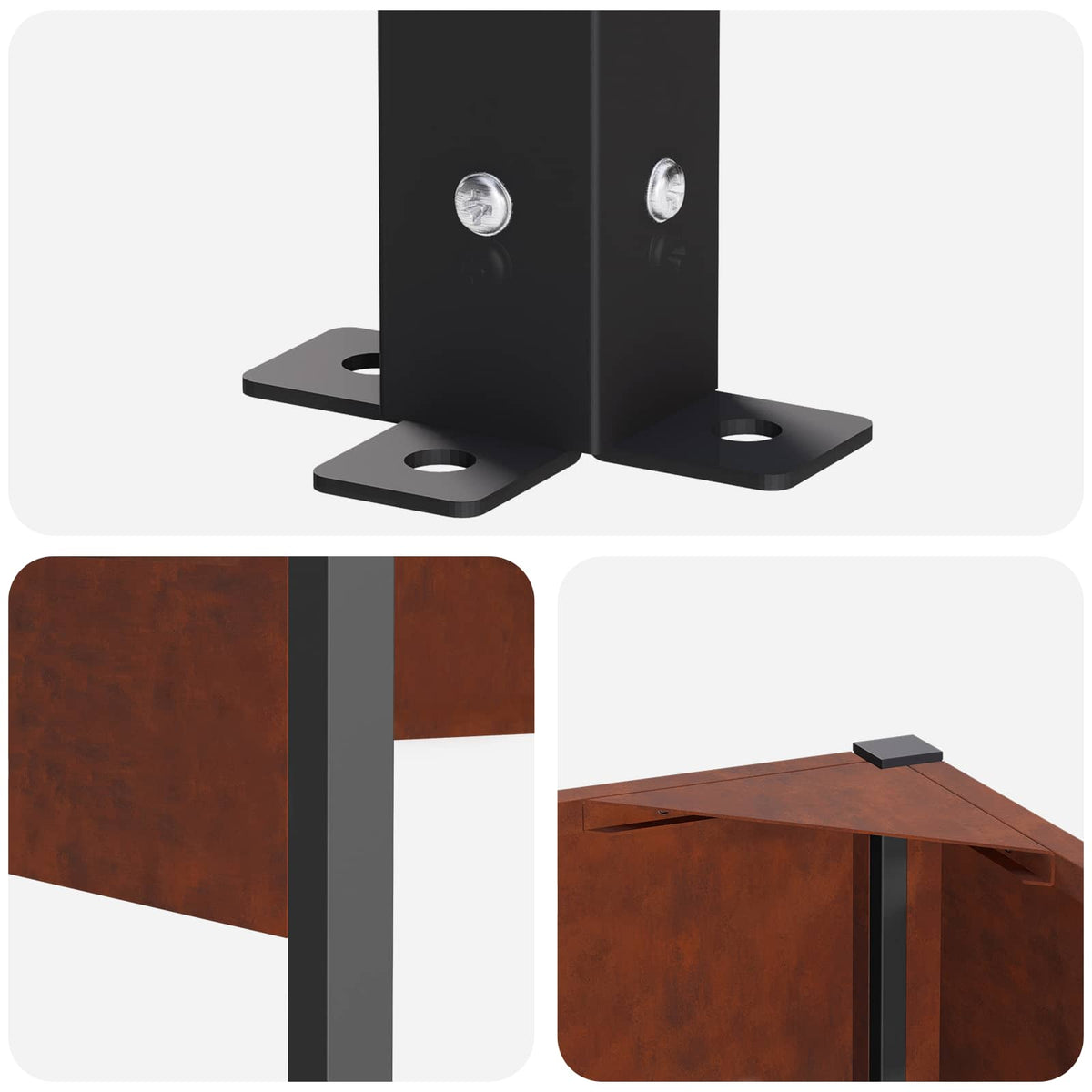 Κάλυμμα Κάδου Απορριμμάτων 167 x 85 x 113 εκ Σκ rusty - Pakobazaar