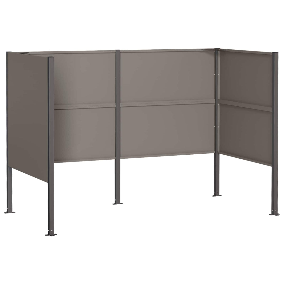 Κάλυμμα Κάδου Απορριμμάτων 167 x 85 x 113 εκ Σκ rusty - Pakobazaar