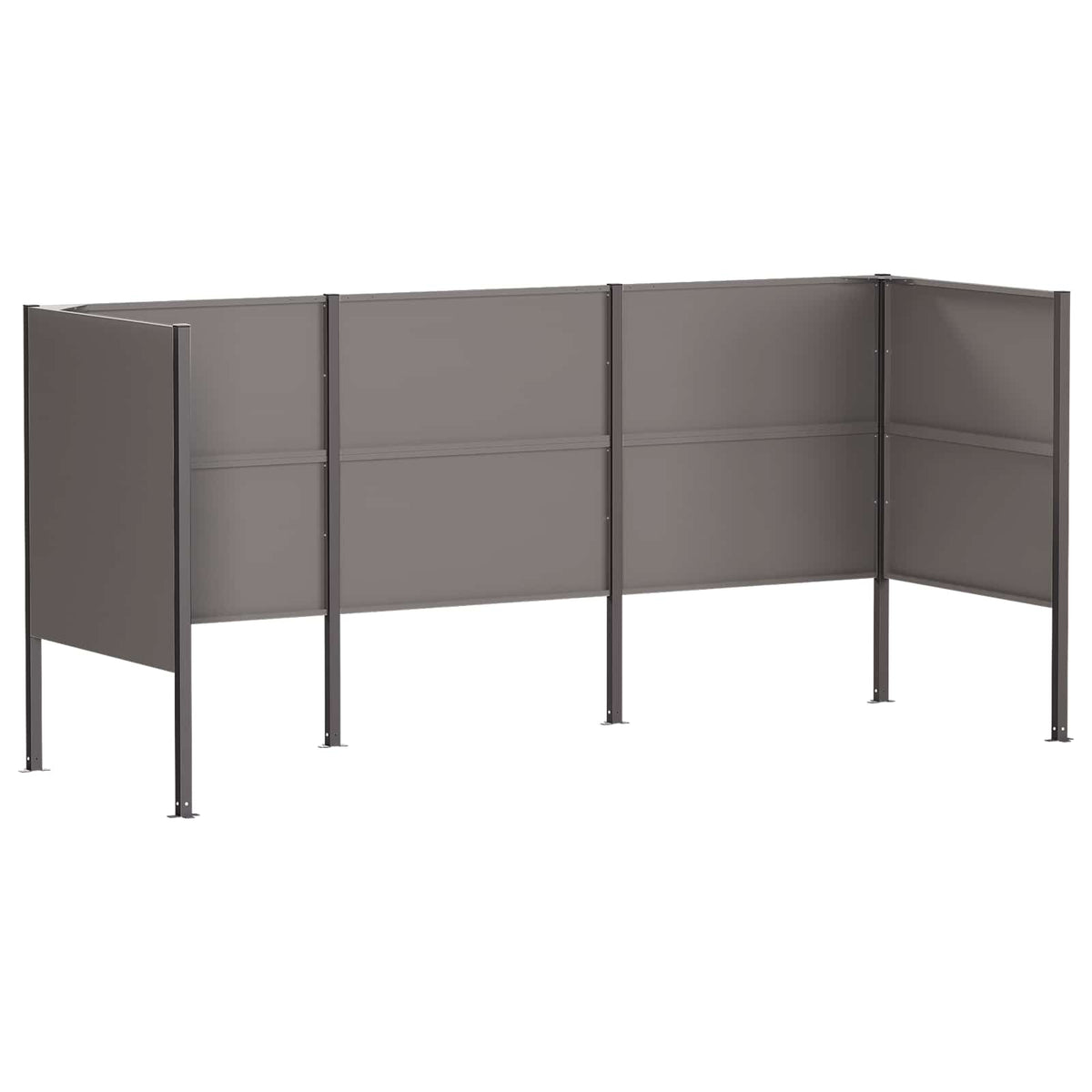 Κάλυμμα Κάδου Απορριμμάτων 249 x 85 x 113 εκ Σκ rusty - Pakobazaar