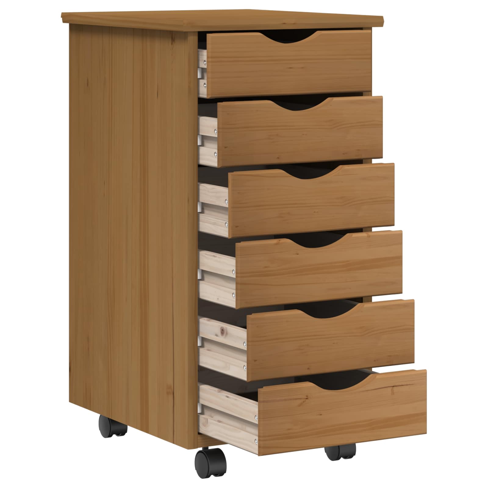 Σετ Γραφείου και Κινητού Ντουλαπιού MOSS 2 pcs Μέλι Καφέ - Pakobazaar