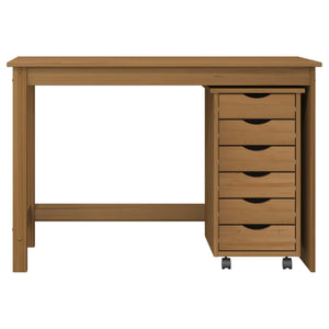 Σετ Γραφείου και Κινητού Ντουλαπιού MOSS 2 pcs Μέλι Καφέ - Pakobazaar