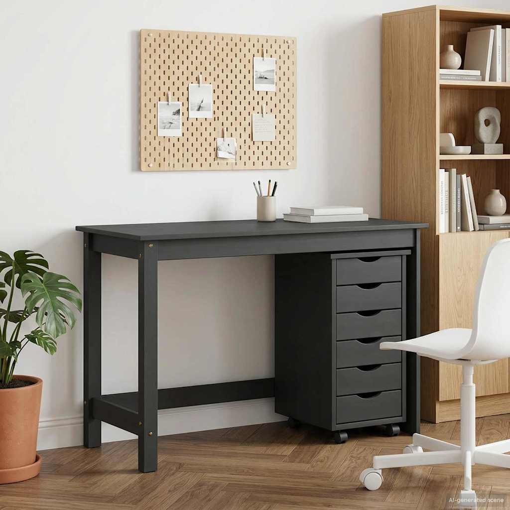 Σετ Γραφείου και Κινητού Ντουλαπιού MOSS 2 pcs Γκρι - Pakobazaar
