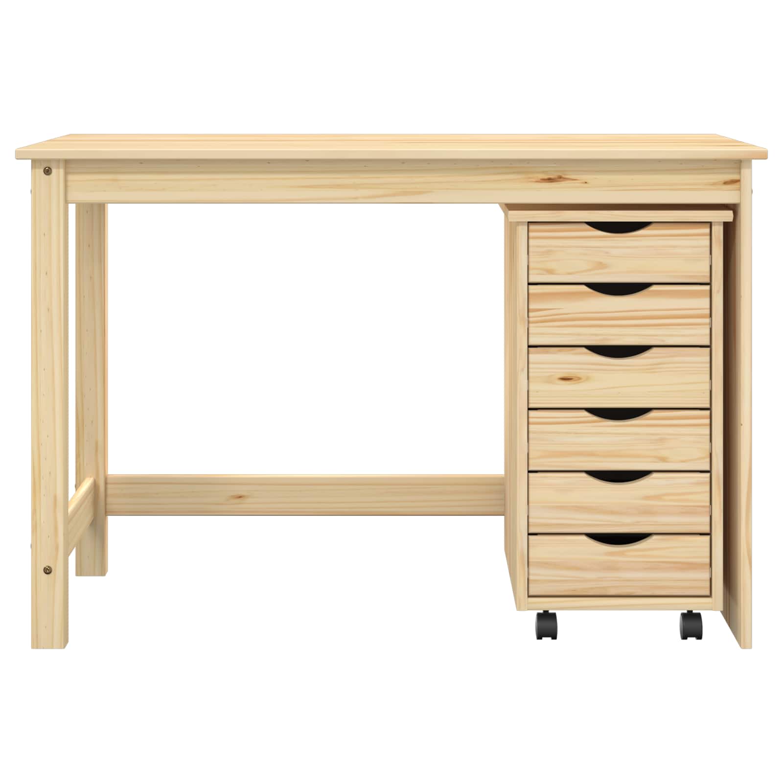 Σετ Γραφείου και Κινητού Ντουλαπιού MOSS 2 pcs Καφέ - Pakobazaar