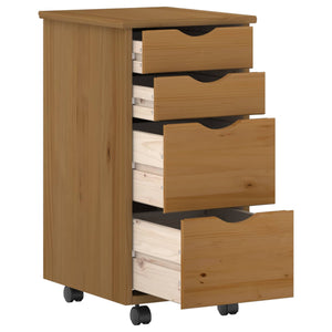 Σετ Γραφείου και Κινητού Ντουλαπιού MOSS 2 pcs Μέλι Καφέ - Pakobazaar