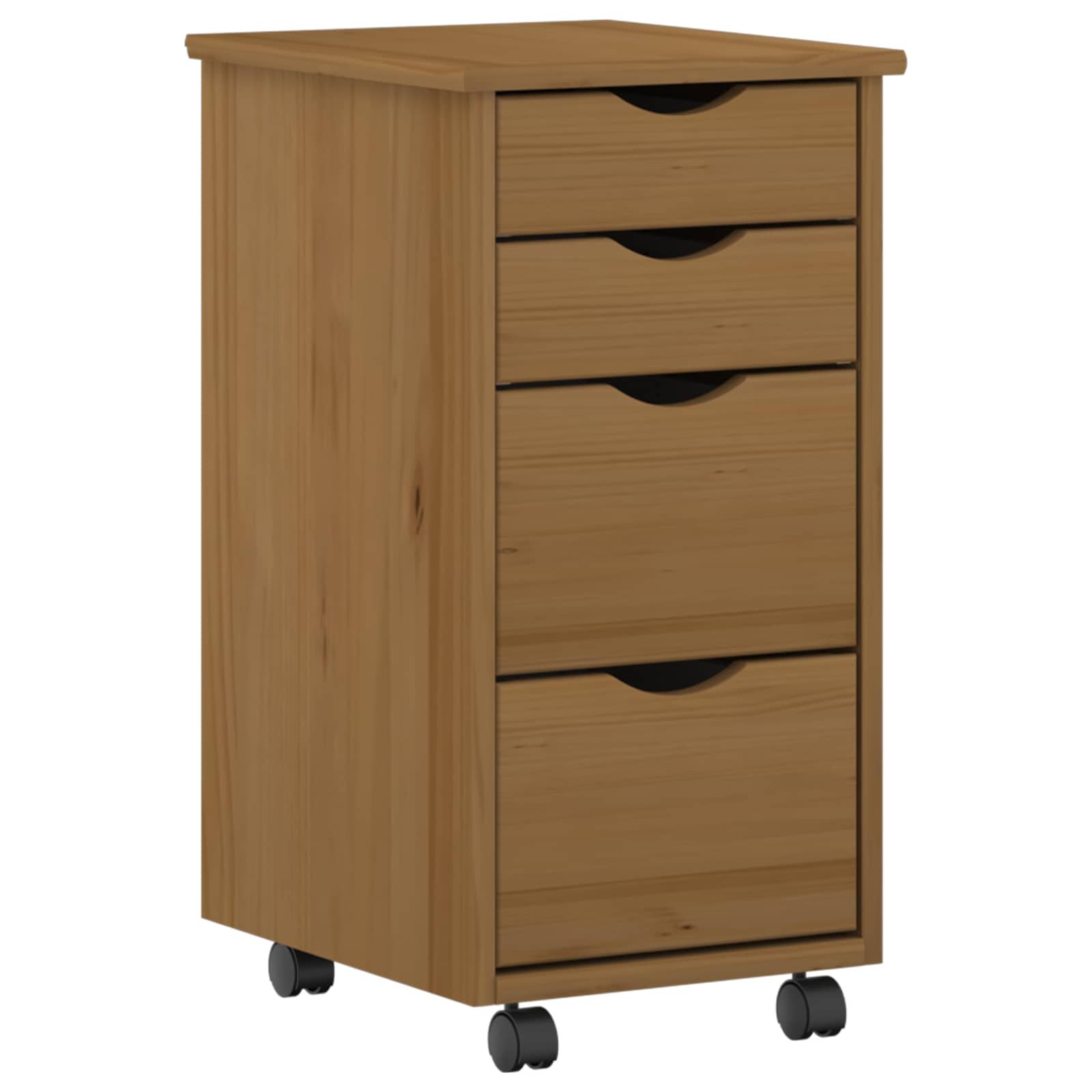 Σετ Γραφείου και Κινητού Ντουλαπιού MOSS 2 pcs Μέλι Καφέ - Pakobazaar