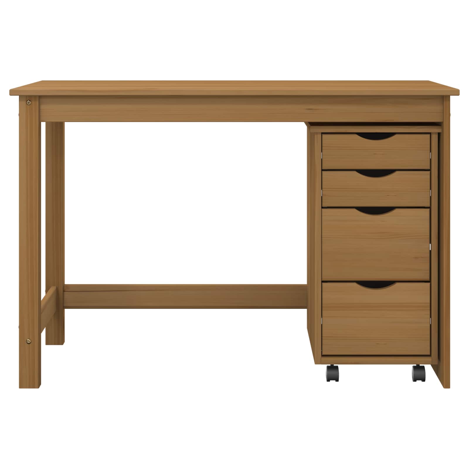 Σετ Γραφείου και Κινητού Ντουλαπιού MOSS 2 pcs Μέλι Καφέ - Pakobazaar