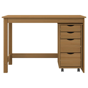 Σετ Γραφείου και Κινητού Ντουλαπιού MOSS 2 pcs Μέλι Καφέ - Pakobazaar