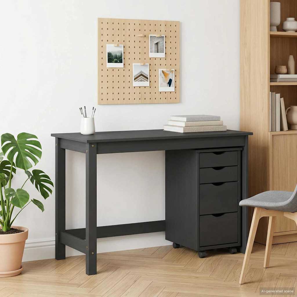 Σετ Γραφείου και Κινητού Ντουλαπιού MOSS 2 pcs Γκρι - Pakobazaar