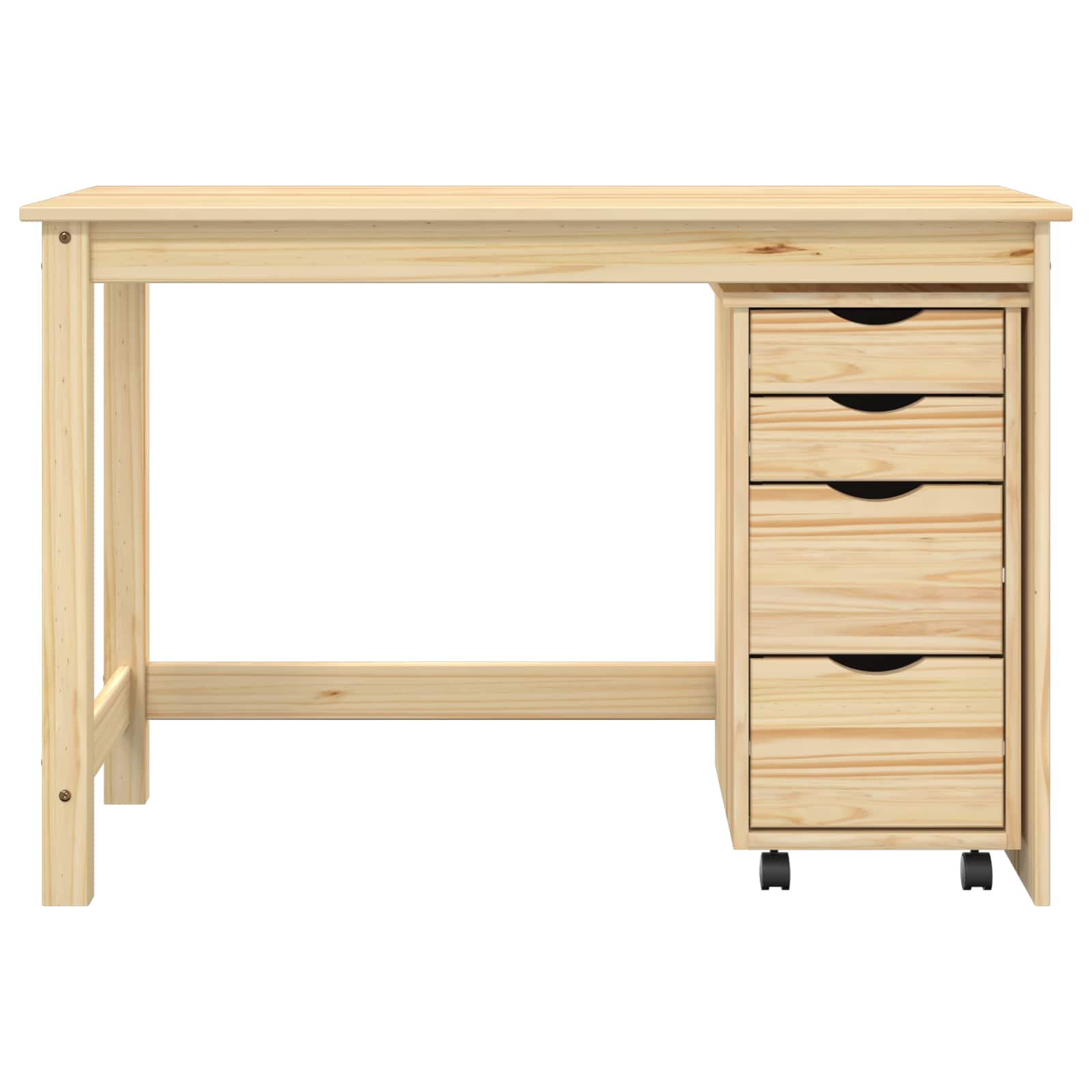 Σετ Γραφείου και Κινητού Ντουλαπιού MOSS 2 pcs Καφέ - Pakobazaar