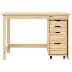 Σετ Γραφείου και Κινητού Ντουλαπιού MOSS 2 pcs Καφέ - Pakobazaar