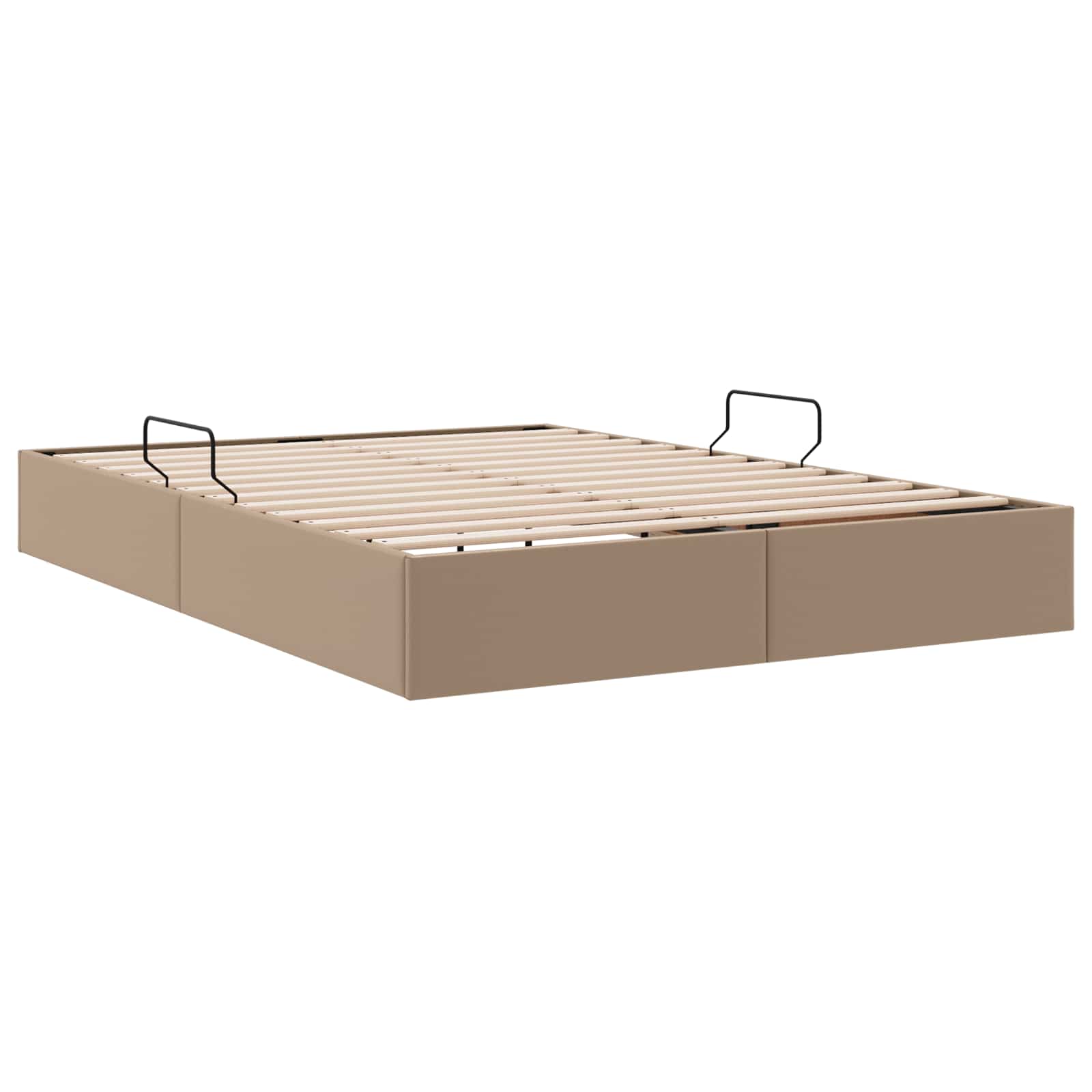 Κρεβάτι Οθωμανικού Τύπου Καπουτσίνο 140 x 190 cm Τεχνητό Δέρμα