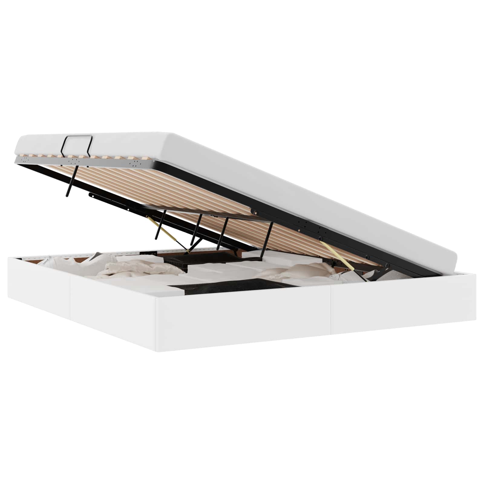 Κρεβάτι Οθωμανικού Τύπου Καθαρό Λευκό 160 x 200 cm