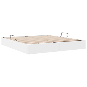 Κρεβάτι Οθωμανικού Τύπου Καθαρό Λευκό 160 x 200 cm