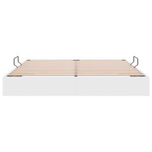 Κρεβάτι Οθωμανικού Τύπου Καθαρό Λευκό 160 x 200 cm