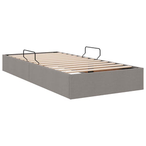 Κρεβάτι Οθωμανικού Τύπου Taupe 100 x 200 cm ύφασμα