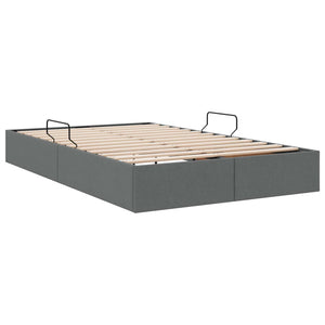Κρεβάτι Οθωμανικού Τύπου Σκούρο Γκρι 120 x 190 cm ύφασμα - Pakobazaar