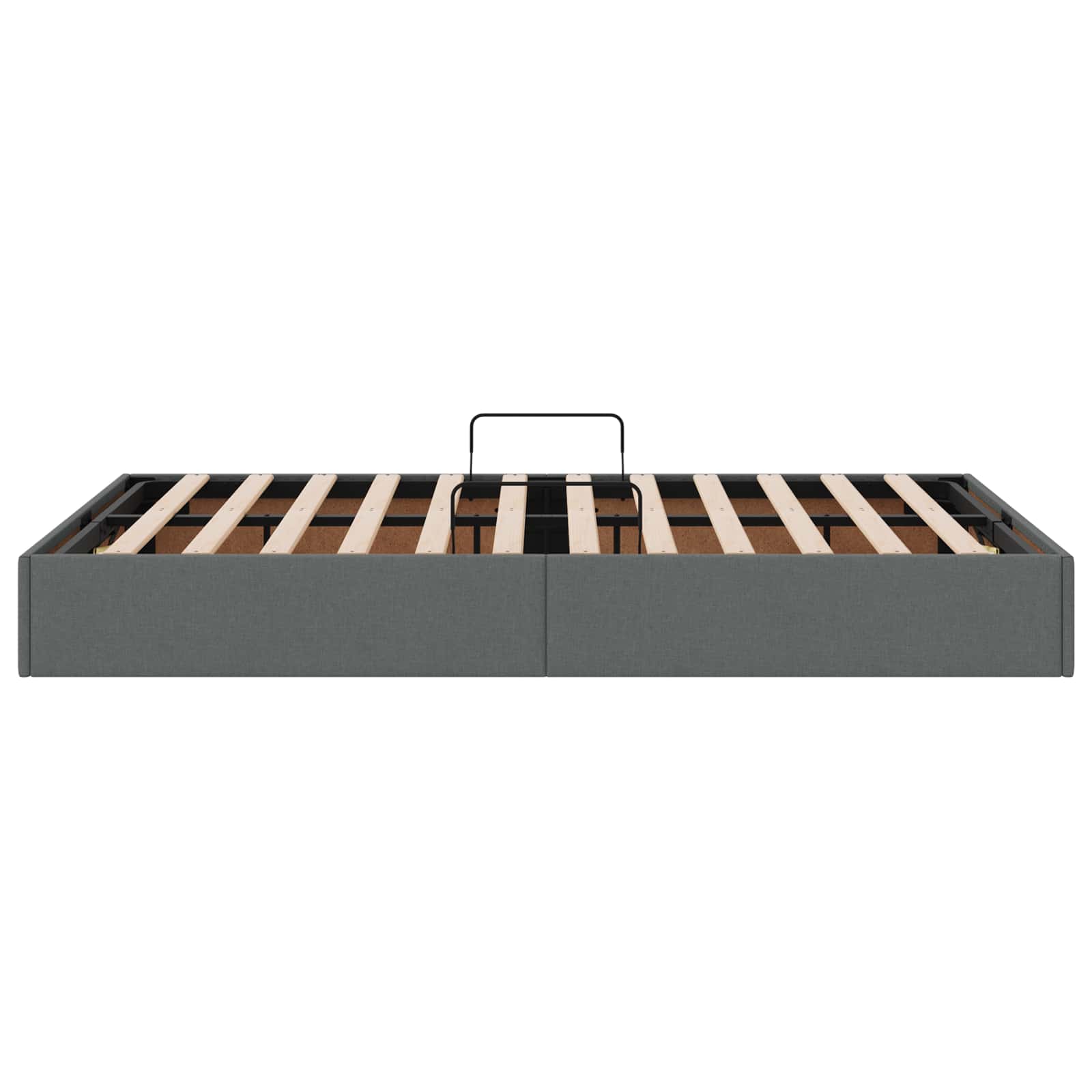 Κρεβάτι Οθωμανικού Τύπου Σκούρο Γκρι 120 x 190 cm ύφασμα - Pakobazaar