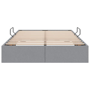 Κρεβάτι Οθωμανικού Τύπου Ανοιχτό γκρι 120 x 200 cm ύφασμα