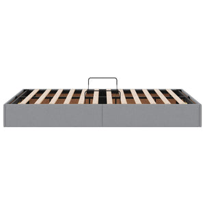 Κρεβάτι Οθωμανικού Τύπου Ανοιχτό γκρι 120 x 200 cm ύφασμα