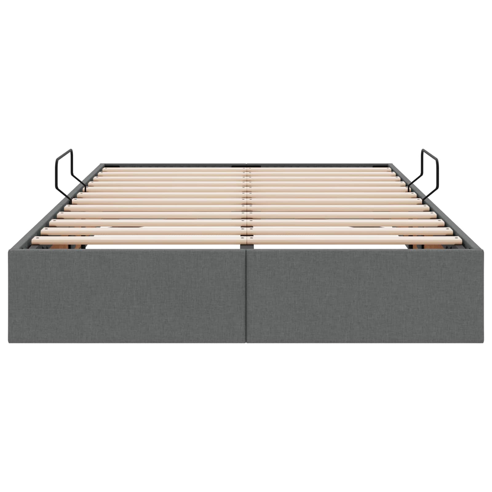 Κρεβάτι Οθωμανικού Τύπου Σκούρο Γκρι 120 x 200 cm ύφασμα - Pakobazaar